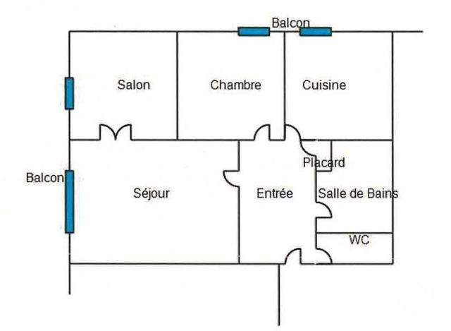 Appartement F3 à louer - 3 pièces - 64.8 m2 - LURE - 70 - FRANCHE-COMTE - Century 21 Gsm Immo