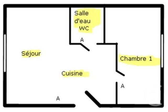 Appartement F2 à louer - 2 pièces - 30.48 m2 - LURE - 70 - FRANCHE-COMTE - Century 21 Gsm Immo