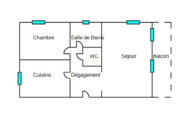Appartement F2 à louer - 2 pièces - 58.65 m2 - HERICOURT - 70 - FRANCHE-COMTE - Century 21 Gsm Immo