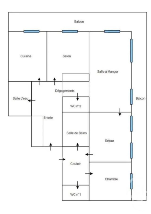 Appartement F4 à vendre - 4 pièces - 98.47 m2 - LUXEUIL LES BAINS - 70 - FRANCHE-COMTE - Century 21 Gsm Immo