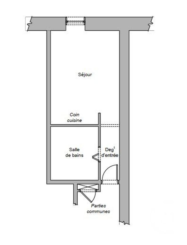 Appartement F1 à louer - 1 pièce - 25.0 m2 - LUXEUIL LES BAINS - 70 - FRANCHE-COMTE - Century 21 Gsm Immo