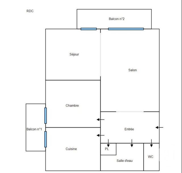 Appartement F2 à louer - 2 pièces - 64.91 m2 - LURE - 70 - FRANCHE-COMTE - Century 21 Gsm Immo