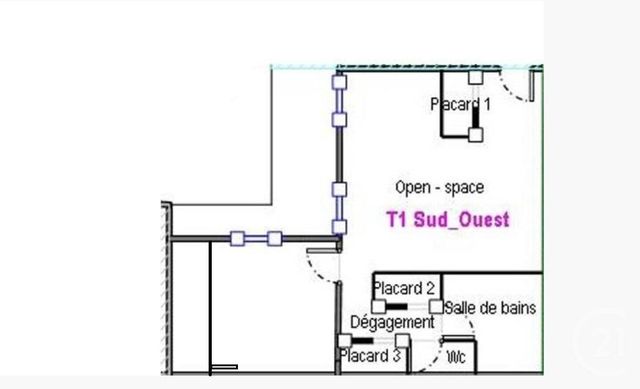 Appartement F1 à louer - 1 pièce - 49.09 m2 - LURE - 70 - FRANCHE-COMTE - Century 21 Gsm Immo