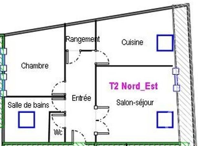 Appartement F2 à louer - 2 pièces - 53.54 m2 - LURE - 70 - FRANCHE-COMTE - Century 21 Gsm Immo