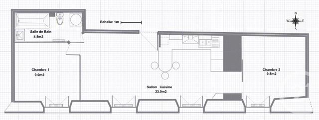 Appartement F3 à louer - 3 pièces - 46.08 m2 - COUTHENANS - 70 - FRANCHE-COMTE - Century 21 Gsm Immo
